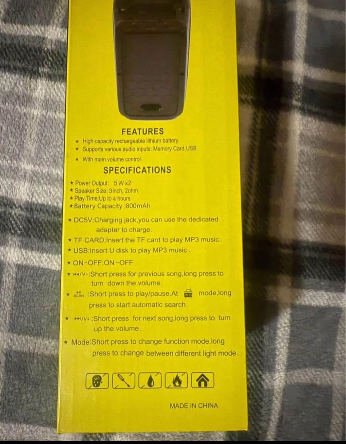 Portable speaker