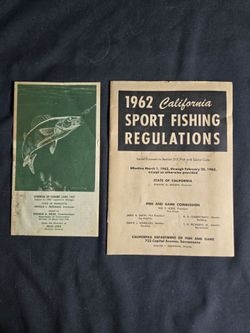 VINTAGE Fishing Laws Booklets