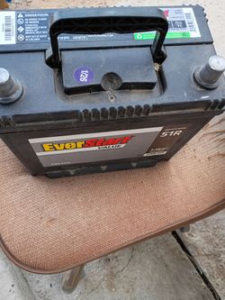 Brand new car battery. Used once.