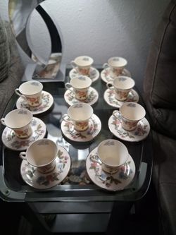 Antique Gorham saucers cup set