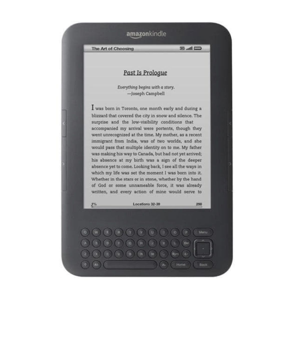 Amazon Kindle Keyboard 3rd Gen 6.0000 WiFi E-reader