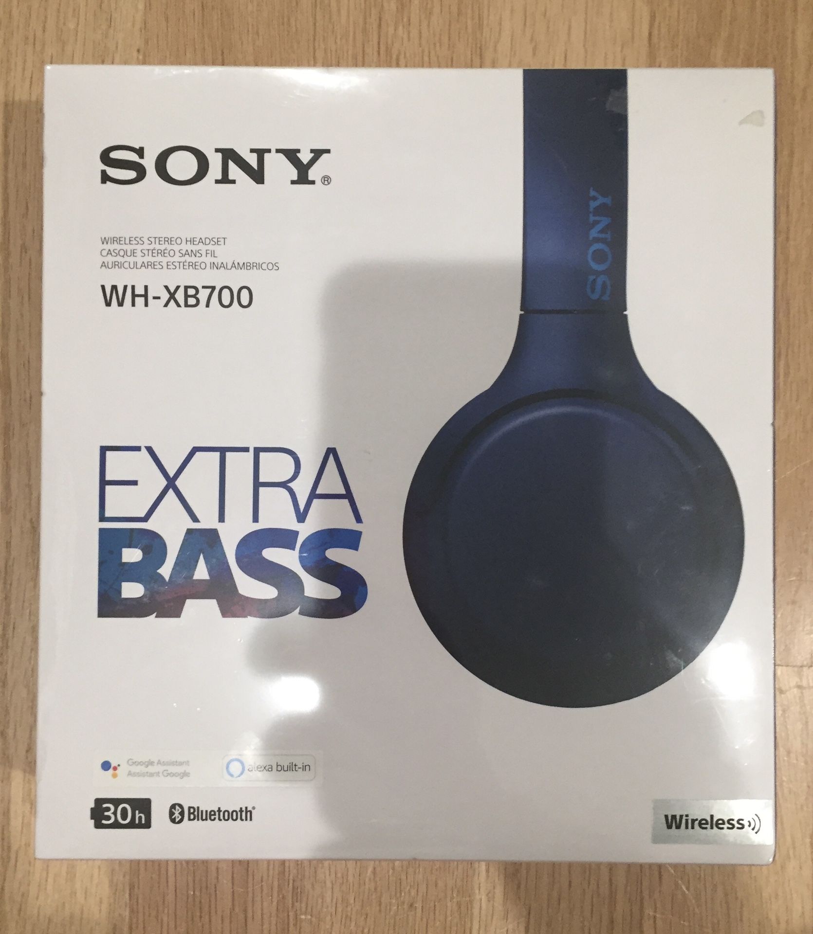 Sony Wireless Over-Ear Headsets - Blue