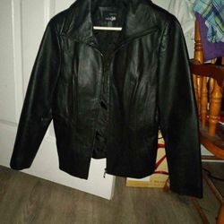 East 5th Genuine Leather Jacket Medium Petite