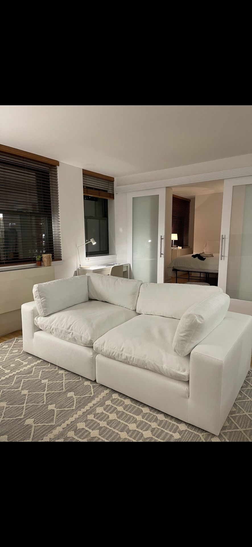 Cloud Couch Dupe White; Modani Bloom Couch