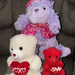 Valentines Day Plushies / All For $5