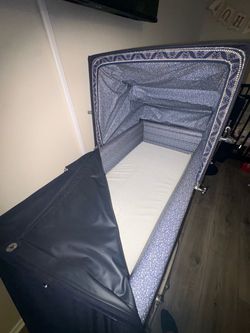 Sliver cross vintage stroller