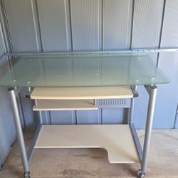 Glass Computer Table 