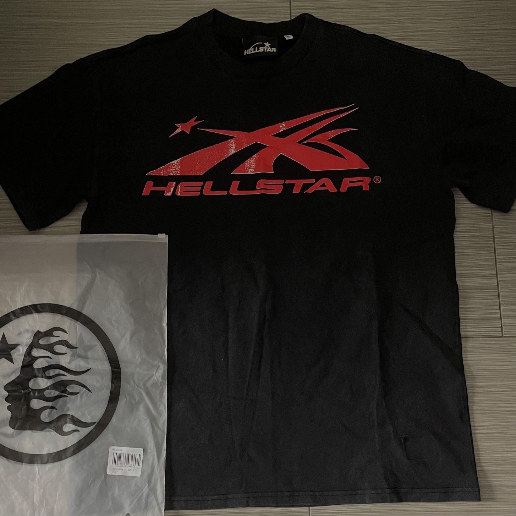 (L) Hellstar Sport Logo Gel T-Shirt