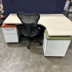 JRB Studio/ Herman Miller 72x52 Corner Standing Desks! Electric Height Adjustable Sit Stand Desk! We Also Have Herman Miller Chairs And Monitor Arms!