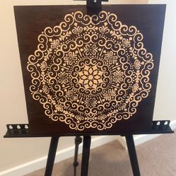 Acrylic on Wood Textured Art