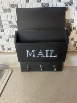 Wooden mail organizer
