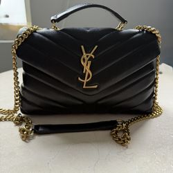 Designer YSL Quilted Shoulder Bag