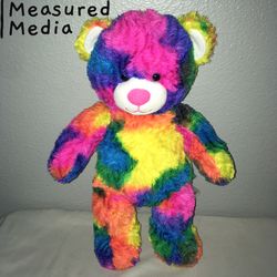 2013 Build-A-Bear BAB Bear Rainbow Tie-Dye Multi Color Grateful Dead Style Plush