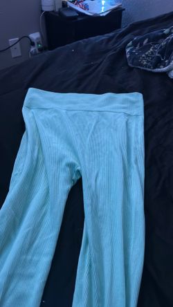 medium teal rainbow leggings