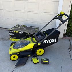RYOBI 40V HP Brushless 20 in. Cordless Battery Walk Behind Push Lawn Mower with 6.0 Ah Battery and Charger