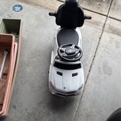 AMG ride on car with push handle