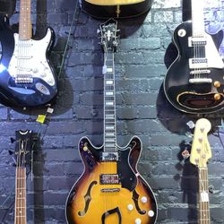 Hagstrom semi-hollow electric guitar