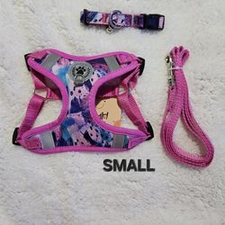 Dog Or Puppy Harness, Leash And Collar New Small