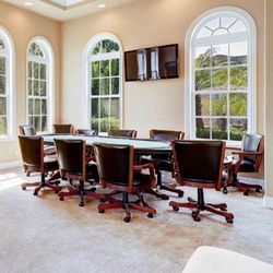 Poker Table With Dining Top & 10 Chairs