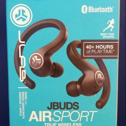 JLAB JBuds AirSport True Wireless Bluetooth Earbuds Brand New