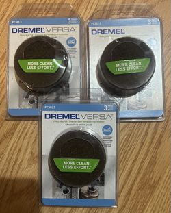 (3) Packs Dremel Versa Heavy Duty Pads 9 Count Total 
