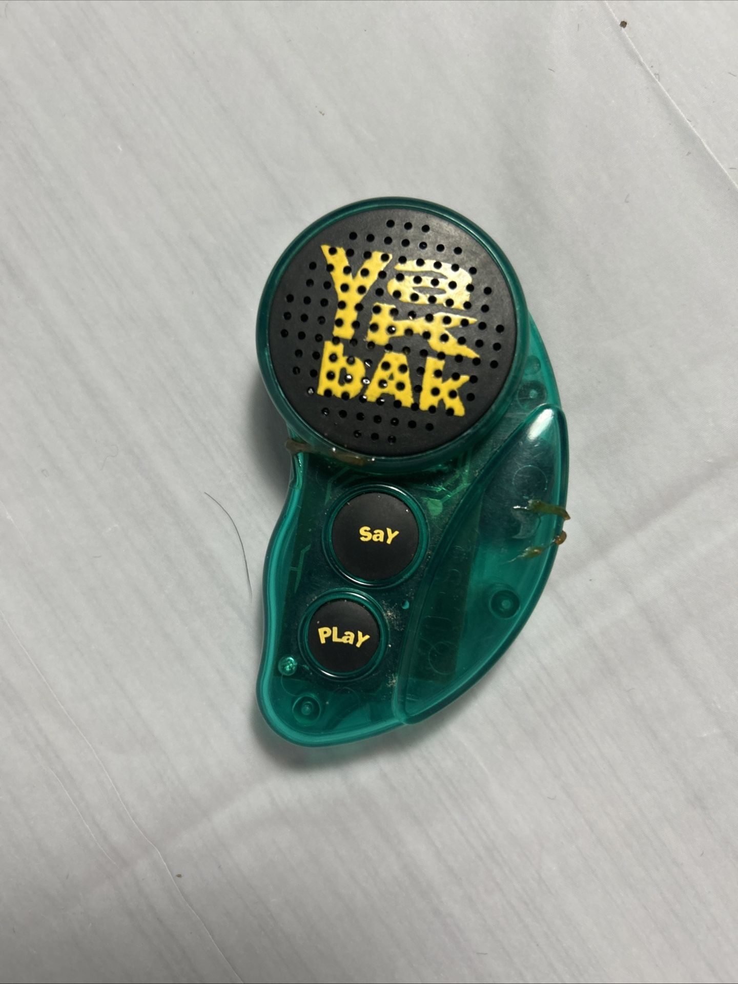 Yak Bak Yes! Entertainment Voice Recorder Vintage Transparency Green#2 C10