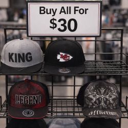 Streetwear Snapback Lot 🔥 KC Chiefs / KING / Legend / Affliction