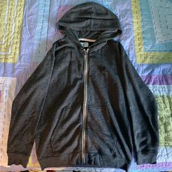 Grey Billabong Zip Hoddie