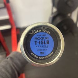 Rogue 15lb Technique Barbell Bar Weightlifting 