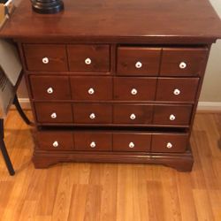 Wood Cabinet With 5 Drawers
