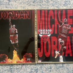 Two Jordan framed Posters 