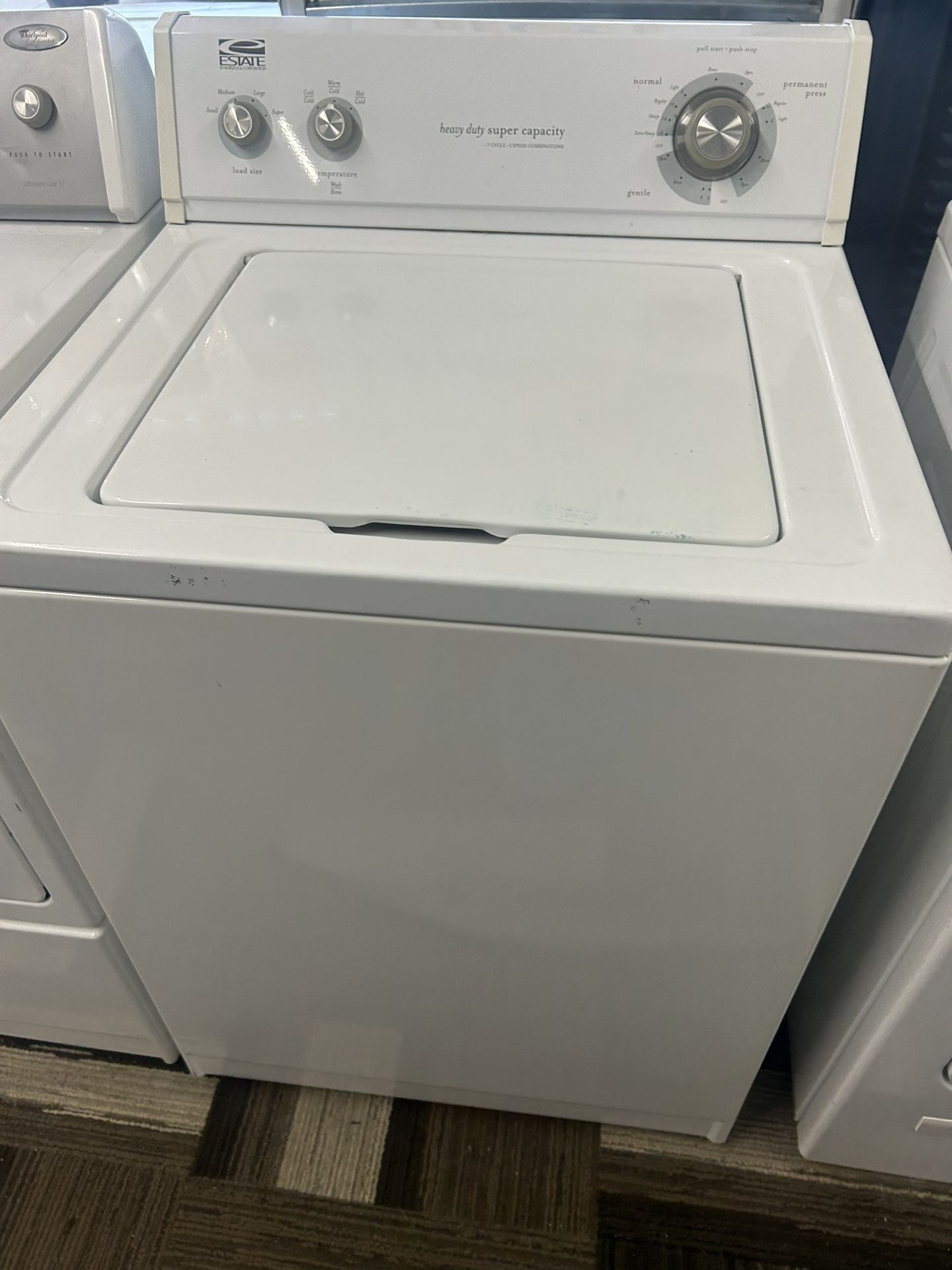 Estate Washer With Warranty