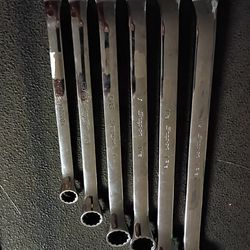 Snap On 12-Point SAE Flank Drive Offset Box Wrench 6 Piece Set SAE