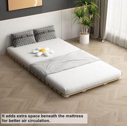 Low Profile Full Sized Floor Bed Frame