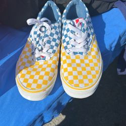 CheckedYellow ,Blue Red VANS