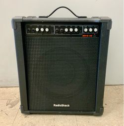 RadioShack MPS-50 Amplifier Amp bass guitar 1x12 Solid State Music Sound Audio Live Performance Concert Gig Speaker Portable Outdoor Hobby Knobs Volum