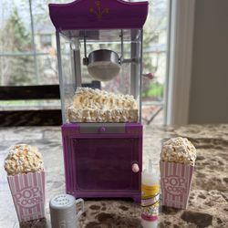 American Girl Purple Popcorn Maker 