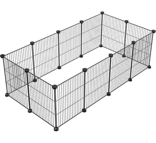 DIY Small Animal Pet Playpen Guinea Pig Cages, Puppies (12 Panels, 15"X12")