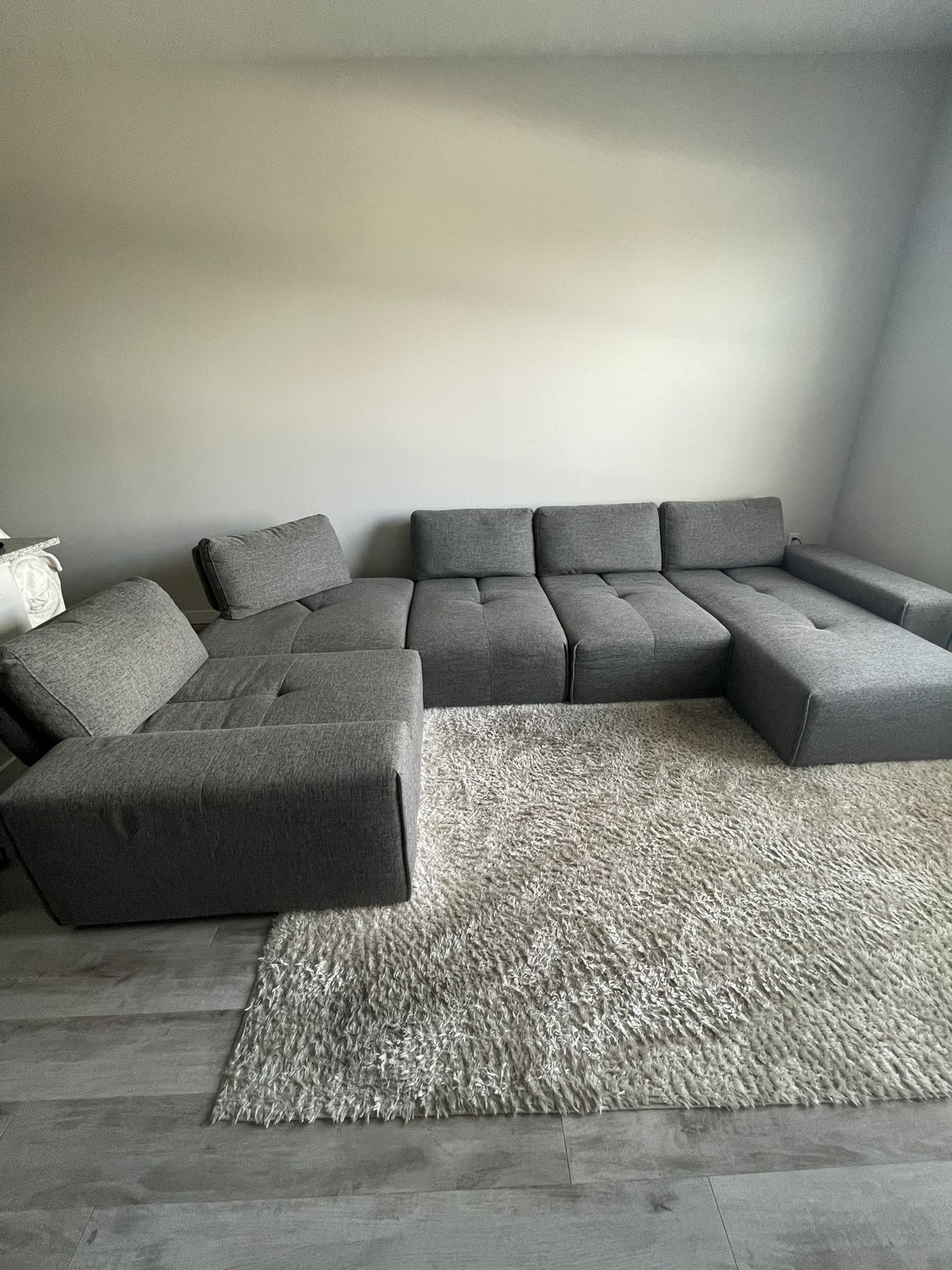 5pc grey Modular Sectional 