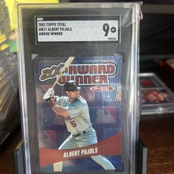 2002 Topps Total - Award Winners Albert Pujols #AW17 SGC 9 St.Louis Legend