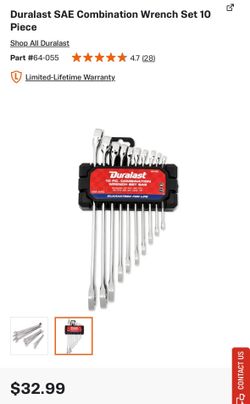 Combination Wrench Set