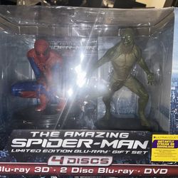 THE AMAZING SPIDER-MAN 4 Disc LIMITED EDITION 2 Disc 3D Blu-ray Gift Set Collector