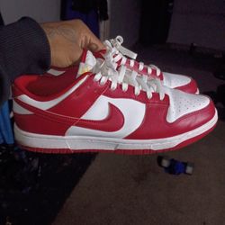 Red & White Nike Dunks 