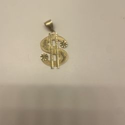 Money sign Gold Pendant 