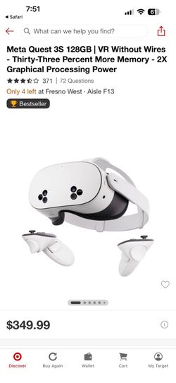 Meta Quest 3S 128GB VR Headset