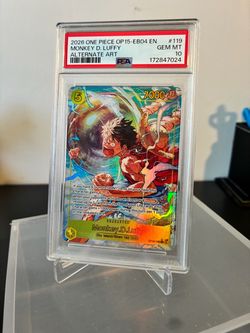 One Piece Monkey D. Luffy Alternate Art PSA 10 #119