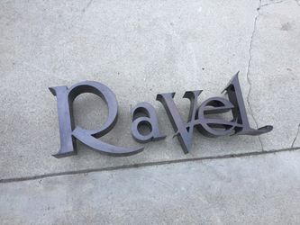 Art Sign made with brass materials