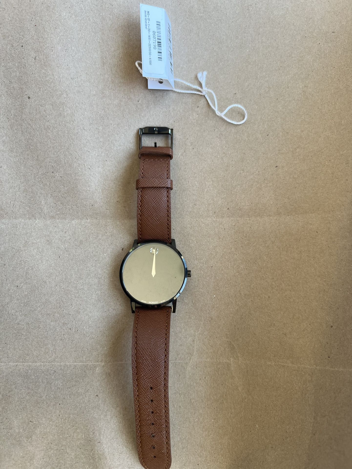 Movado With Leather Strap. New But No Box.