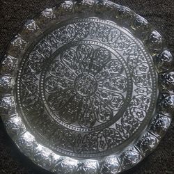 Silver Tray Made In Turkey 🇹🇷 13x13