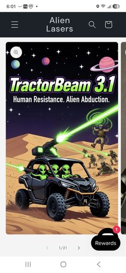 Alien UTV/boat lights Lazer beams